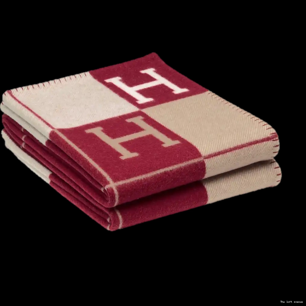 STRIPE THROW WOOL HERMES BLANKET 0623